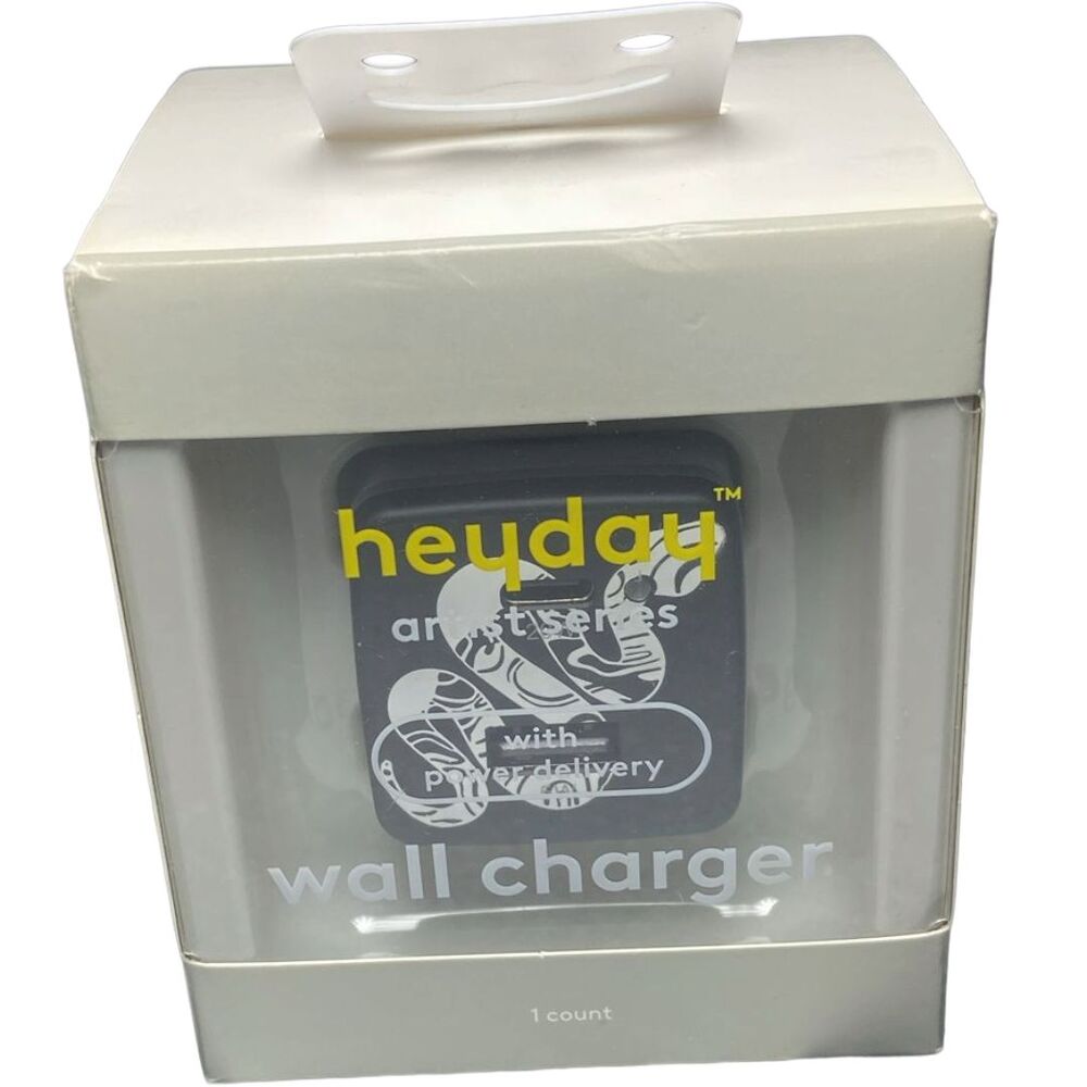 2-Port USB-C 25W Wall Charger Heyday Artist Series Vivien Rodriguez USB-A